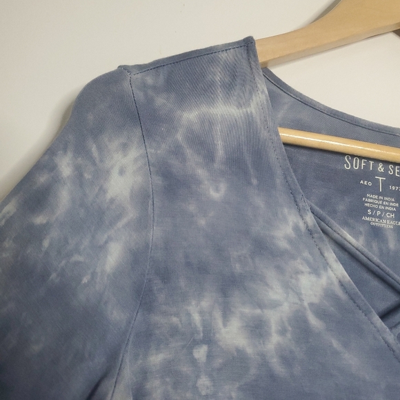 American Eagle Soft & Sexy Women Tie Dye Top Size Small Pullover Boho Fairycore - Picture 7 of 10